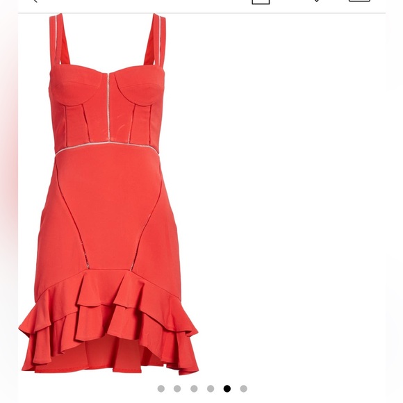 Jonathan Simkhai Sheer Trim Ruffled Crepe Minidress - Picture 7 of 14